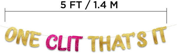 One Clit Thats It Banner Bachelor Party Decoration Same Vagina Forever  Balloon Banner Groomsmen Party Decorations 