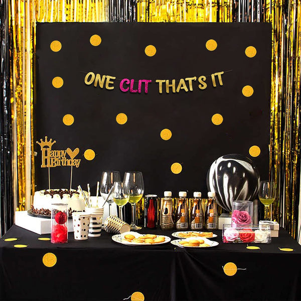 One Clit Thats It Banner Bachelor Party Decoration Same Vagina Forever  Balloon Banner Groomsmen Party Decorations 