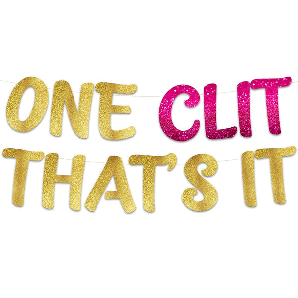 One Clit Thats It Banner Bachelor Party Decoration Same Vagina Forever  Balloon Banner Groomsmen Party Decorations 