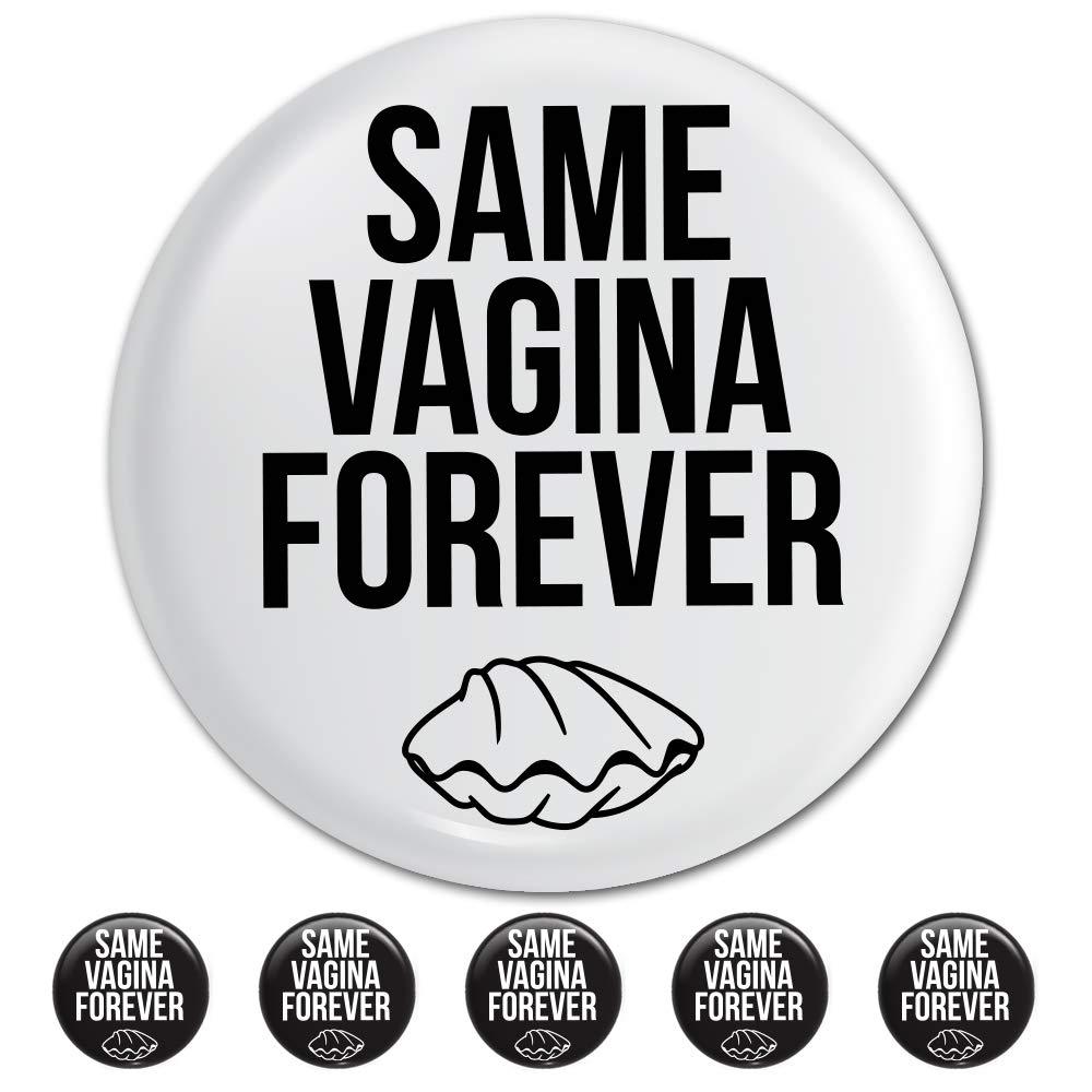 Lesbian Bachelorette Party Button Pins (6 Pack) - Same Vagina Forever